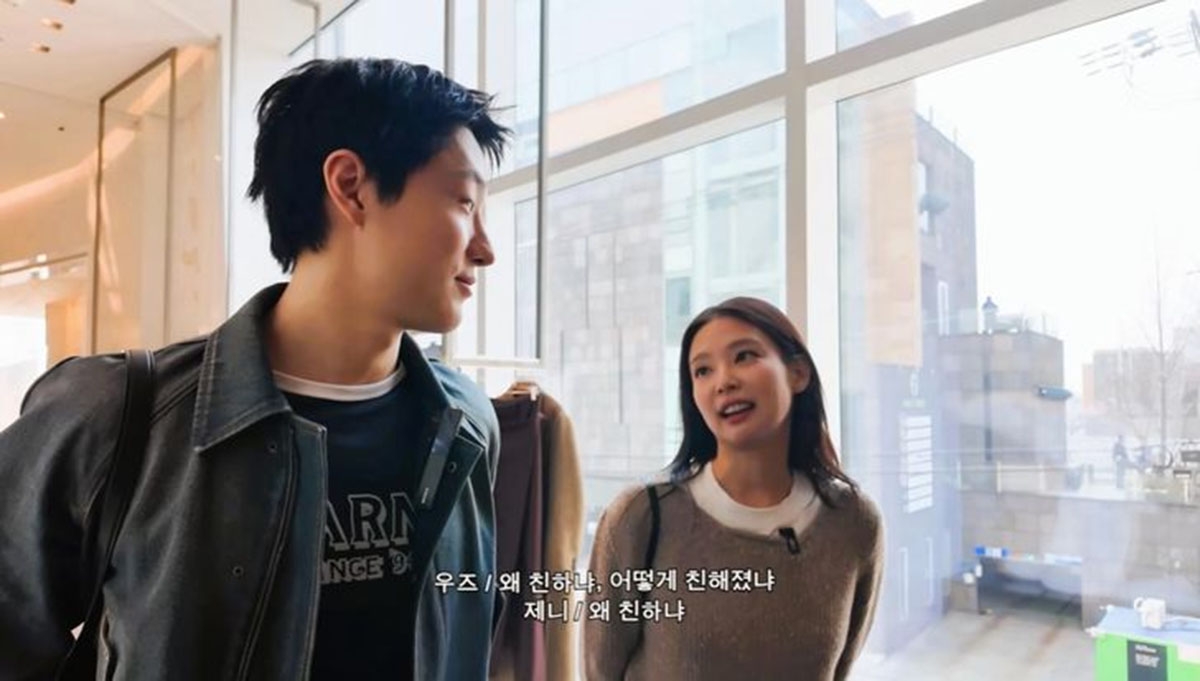 Jennie và WOODZ giải thích cách họ trở nên thân thiết. (Ảnh: trích từ kênh YouTube của WOODZ).
