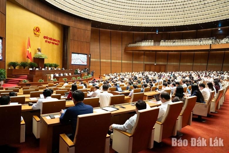Quang cảnh phiên làm việc. Ảnh: Đoàn ĐBQH tỉnh Đắk Lắk