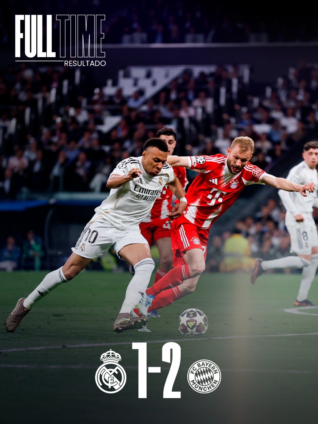 Real Madrid gục ngã trên sân nhà trước Bayern.
