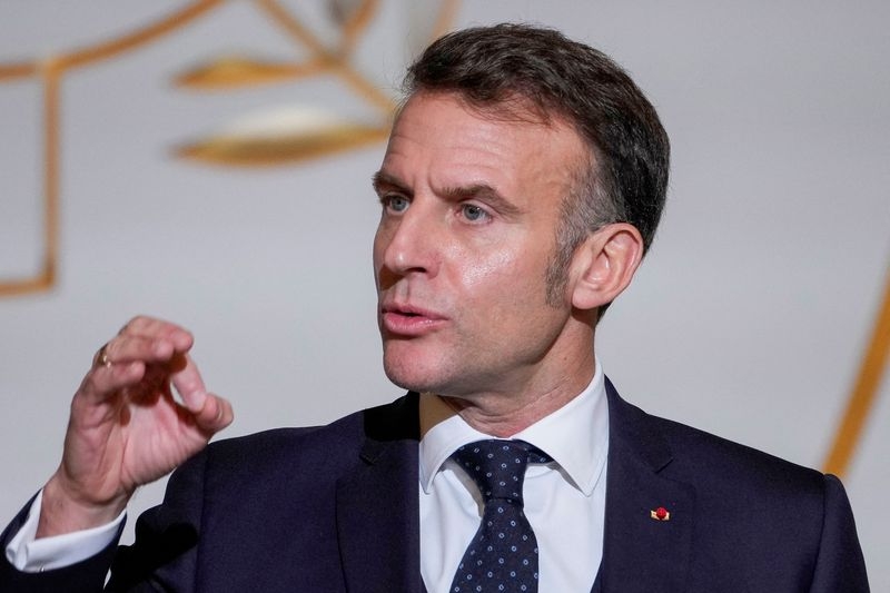 Tổng thống Pháp Macron. Ảnh: AP