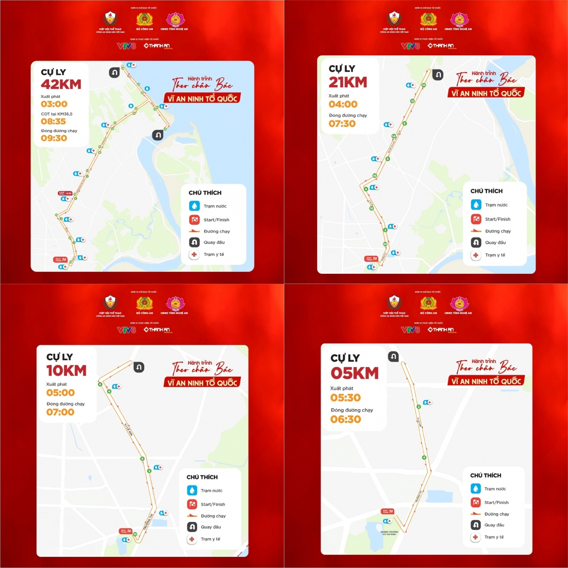 Lộ trình các cung đường chạy tại giải năm nay 