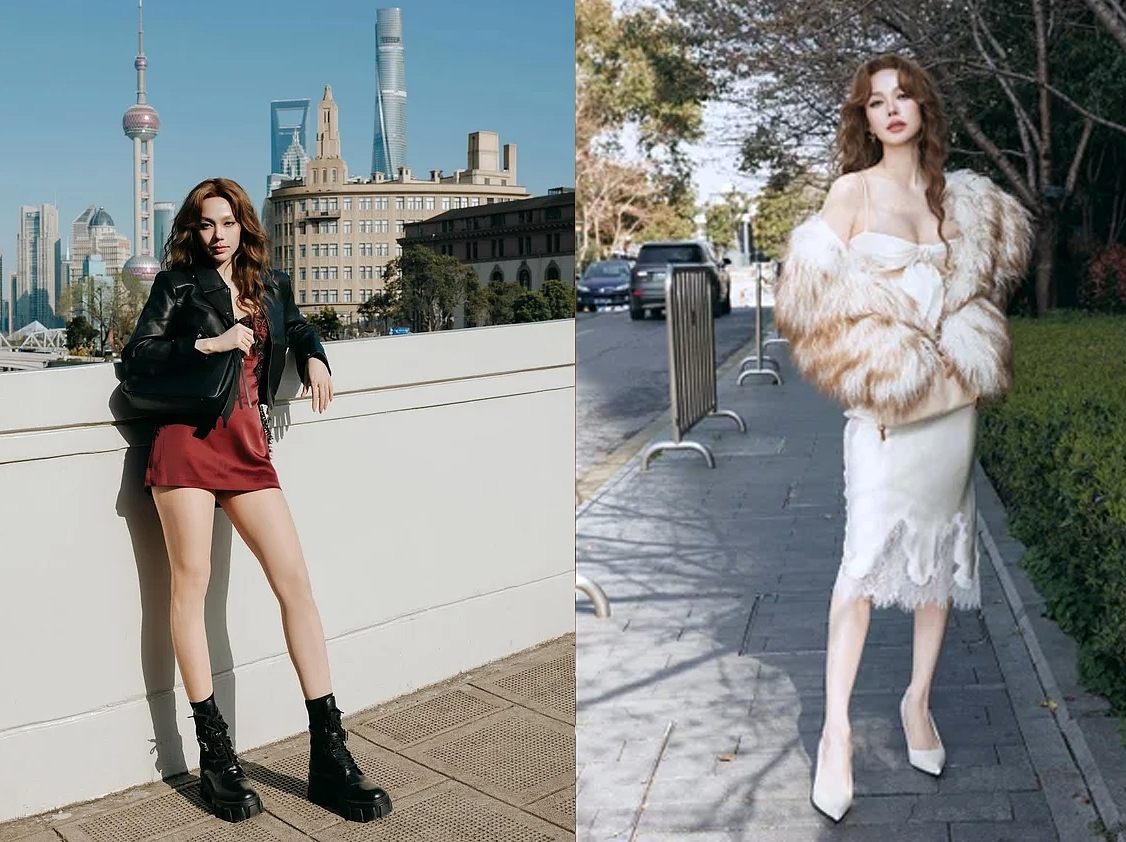 Minh Hằng trở thành tâm điểm chú ý khi chia sẻ loạt khoảnh khắc cực "cháy" trong chuyến đi Trung Quốc. 