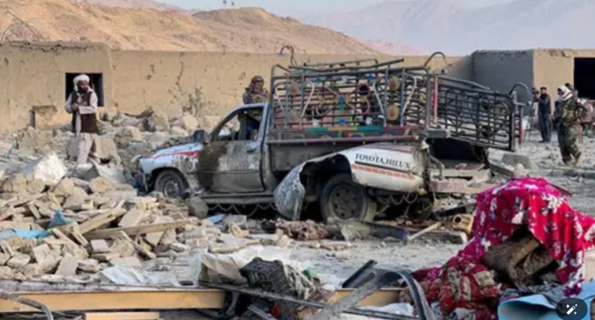 Hình ảnh đổ nát tại Afghanistan. Ảnh: BSSnews