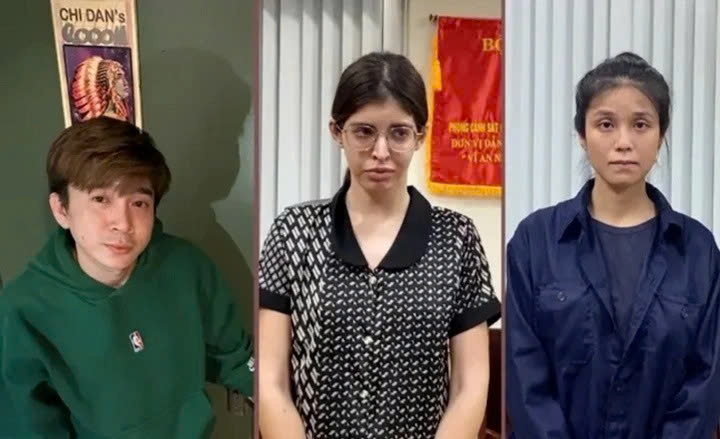 Từ trái qua: Ca sĩ Chi Dân, người mẫu An Tây, "cô tiên từ thiện" Nguyễn Đỗ Trúc Phương.