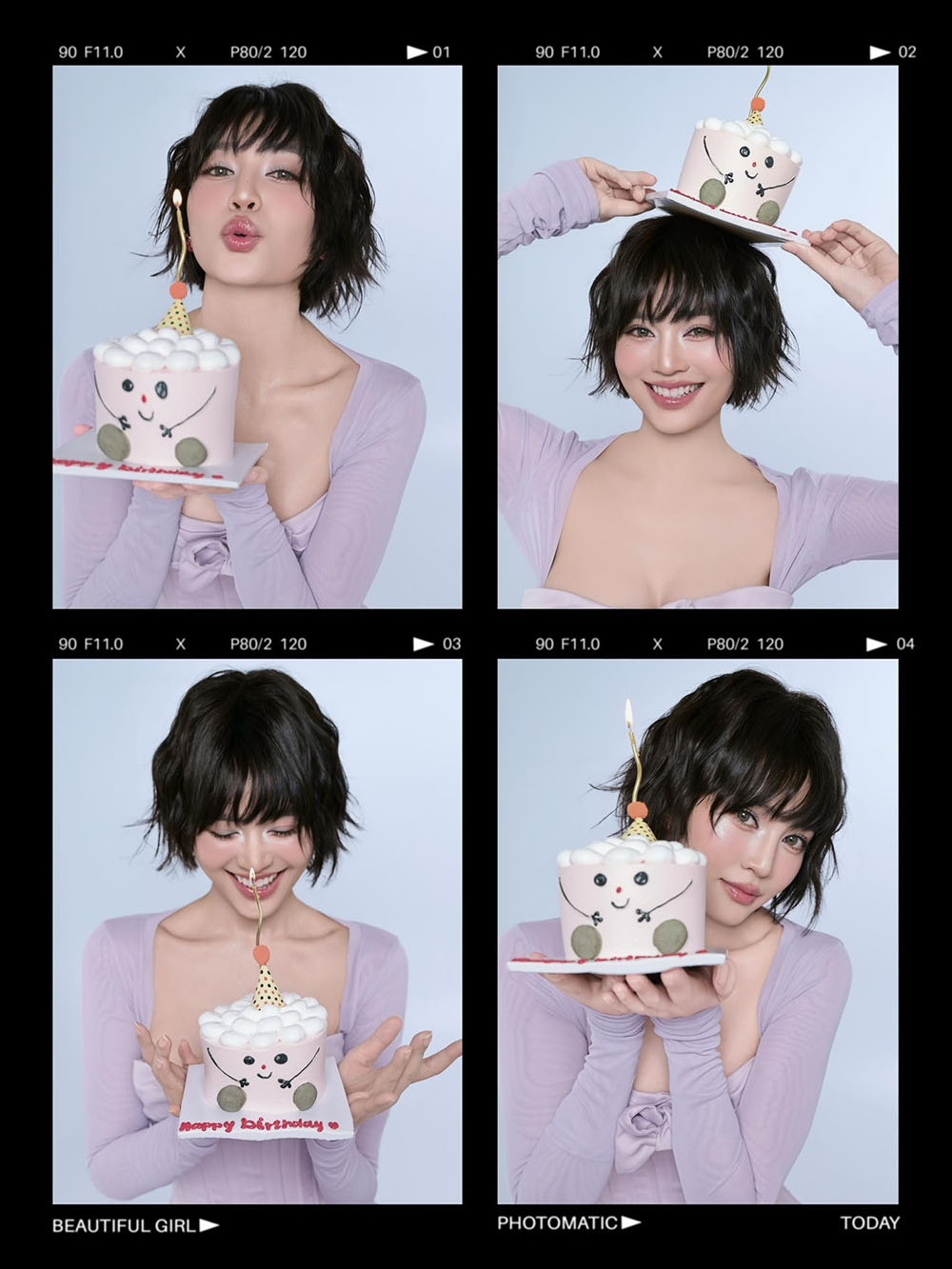 Ninh Dương Lan Ngọc lạ lẫm với tóc ngắn đón tuổi mới.