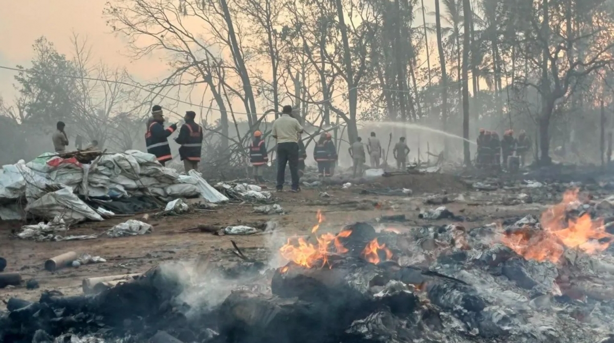 Hiện trường vụ việc. Ảnh: X