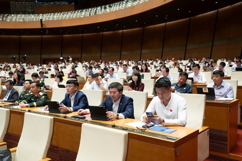Các đại biểu quốc hội tại Kỳ họp thứ Nhất, Quốc hội khóa XVI. Ảnh: Quốc hội