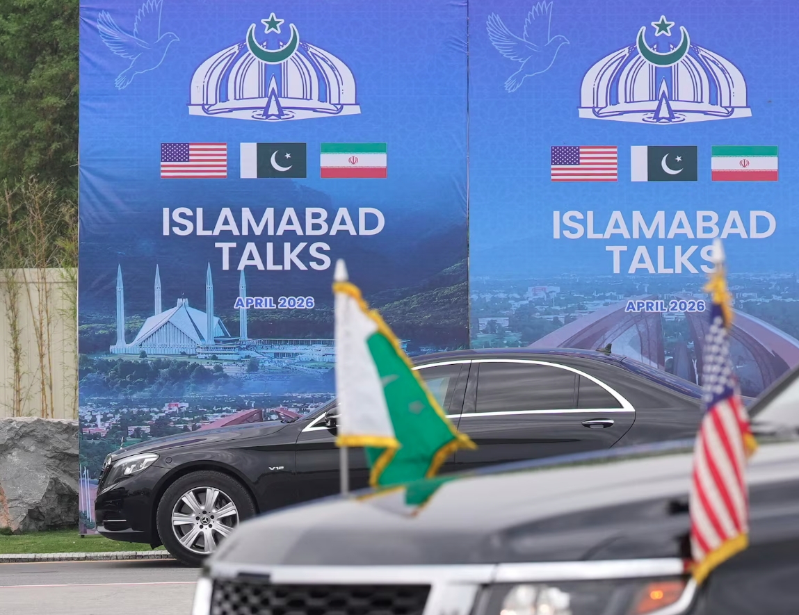 Phái đoàn Mỹ có mặt tại Islamabad, Pakistan, vào ngày 11/4/2026 để tiến hành hội đàm với Iran. Ảnh: Reuters