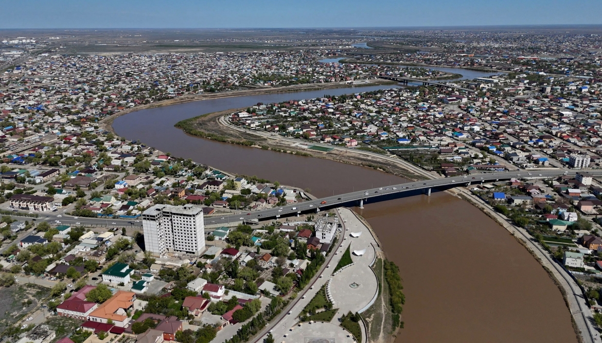 Khung cảnh đô thị ven sông Ural tại Atyrau, Kazakhstan. Nguồn: Reuters