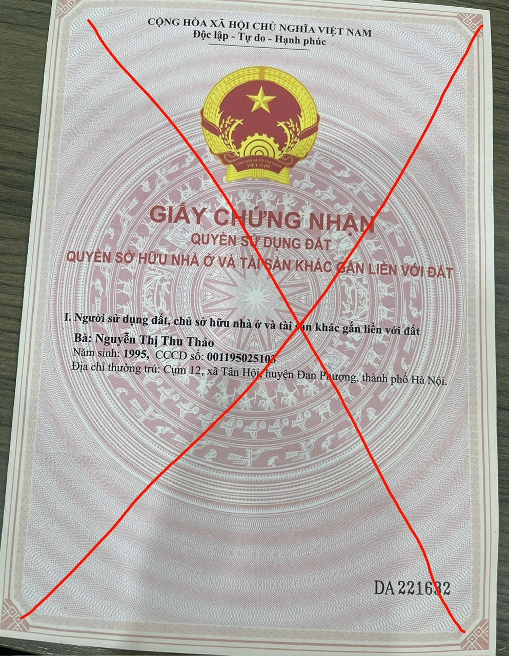 Sổ đỏ giả