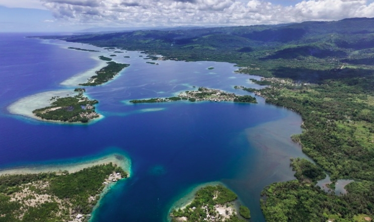 Quần đảo Solomon nhìn từ trên cao. Ảnh: nationalgeographic