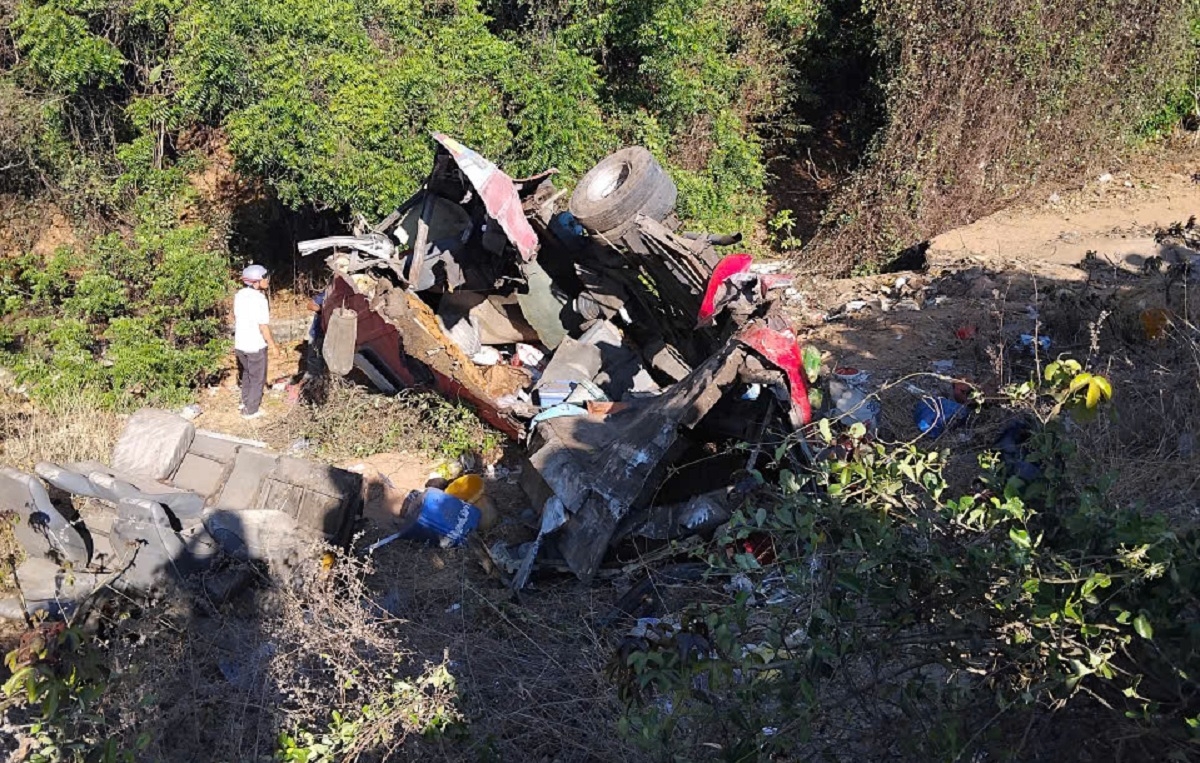 Hiện trường vụ tai nạn. Ảnh: B.H