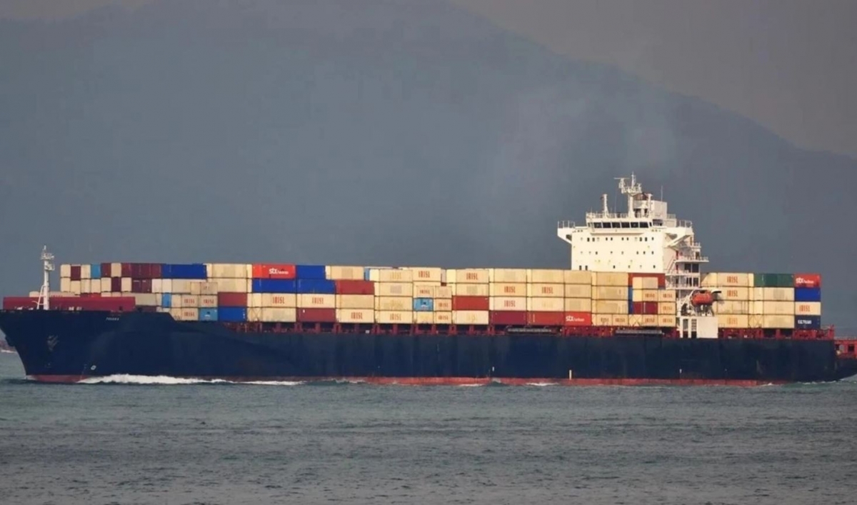 Tàu Touska di chuyển trên biển hồi tháng 7/2021. Ảnh: Marine Traffic