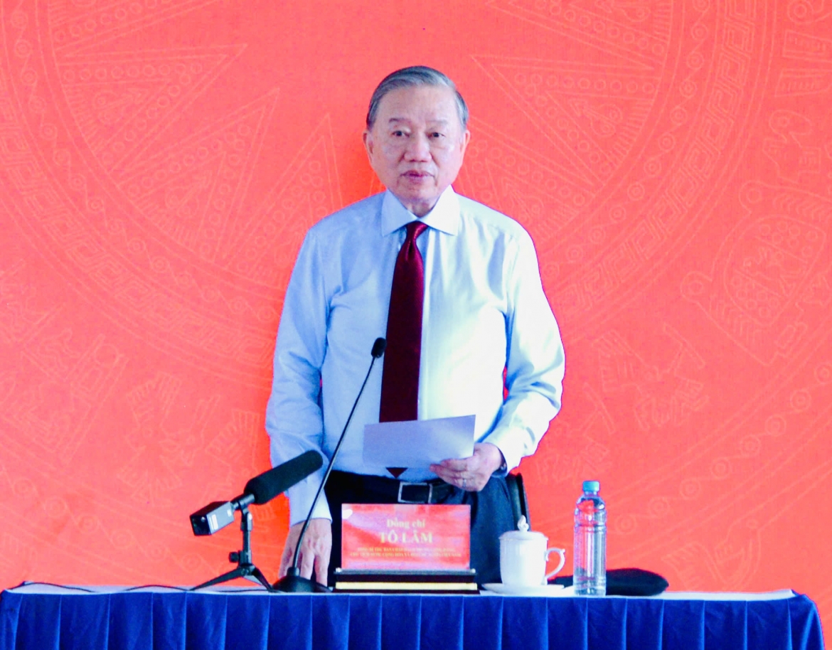 Tổng Bí thư, Chủ tịch nước Tô Lâm nói chuyện với đội ngũ công nhân, người lao động ở TP. Hồ Chí Minh ngày 27/4