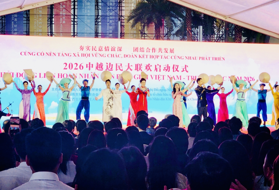 Các tiết mục văn nghệ tại Lễ khởi động Liên hoan nhân dân biên giới Việt Nam - Trung Quốc năm 2026