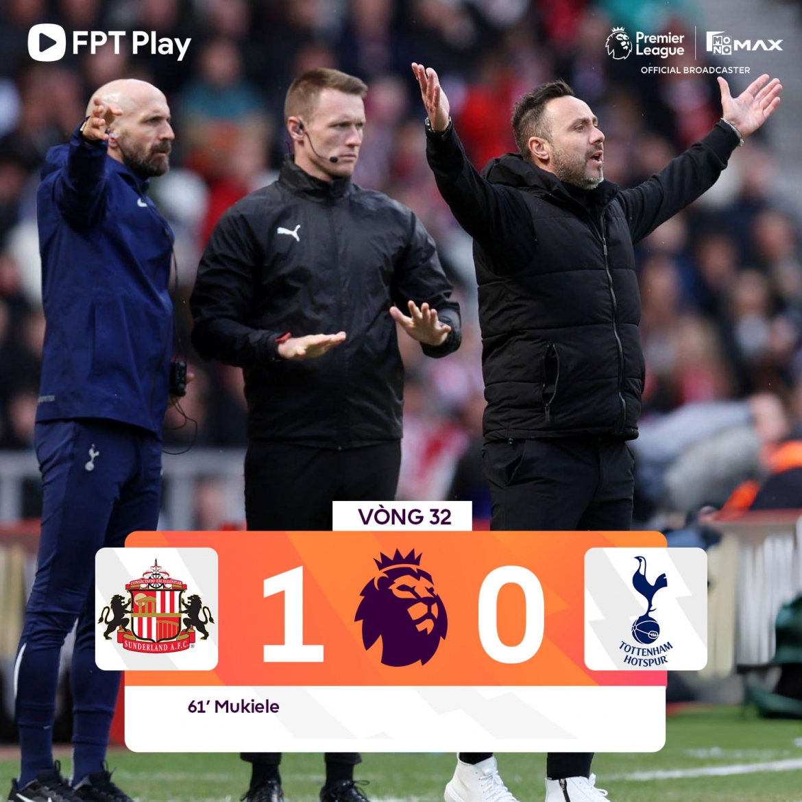 Tottenham gây thất vọng lớn.