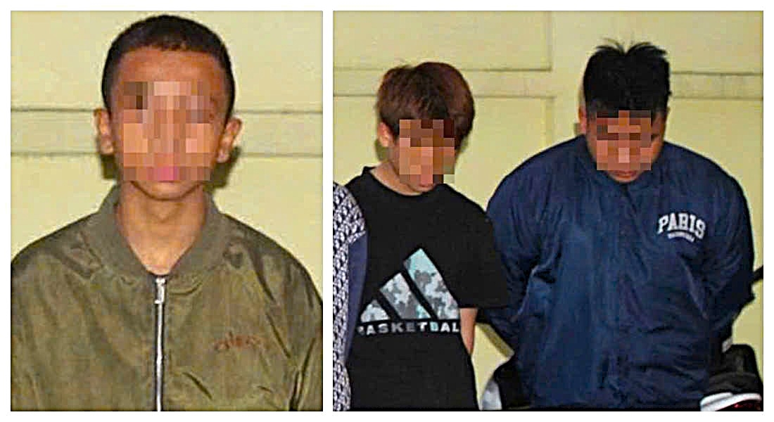 Các đối tượng bị bắt giữ. (Ảnh: Công an Nghệ An).