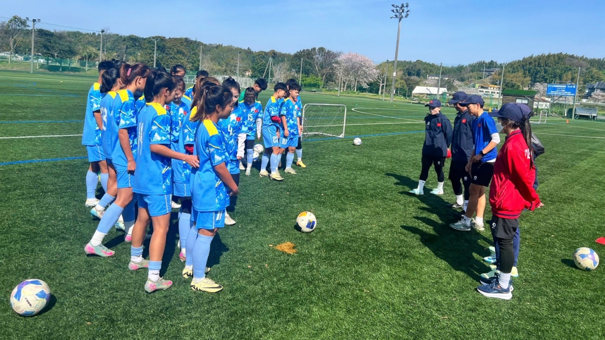 ĐT U17 nữ Việt Nam bước vào loạt trận giao hữu tại Nhật Bản. (Ảnh: VFF)