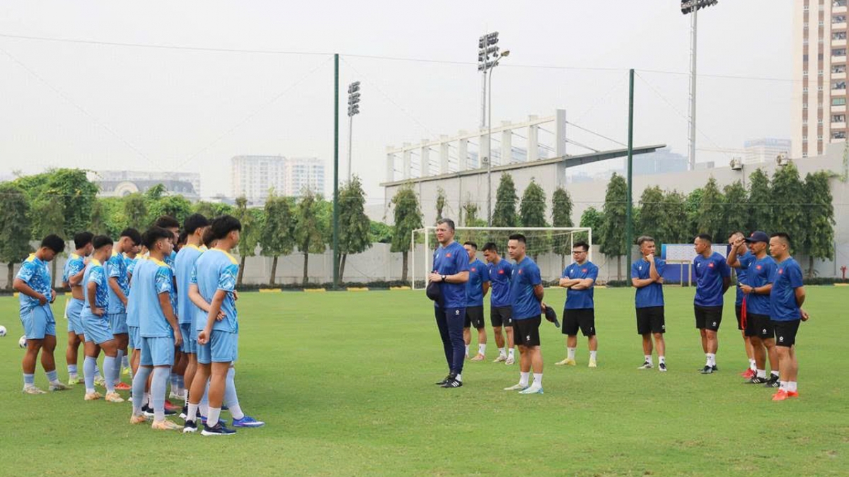 U17 Việt Nam đặt mục tiêu nỗ lực trong từng trận đấu (Ảnh: VFF)