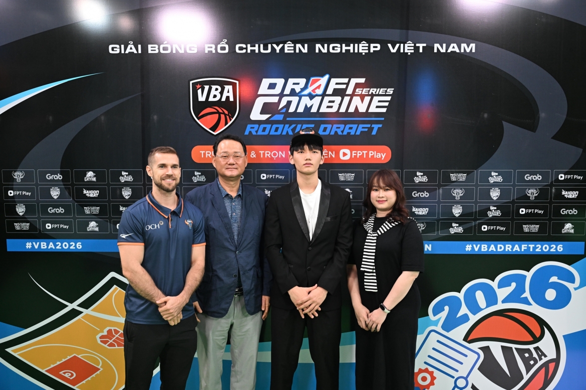 Hanoi Buffaloes dành lựa chọn 6 cho Lee Hà Huấn tại VBA Draft Rookie 2026