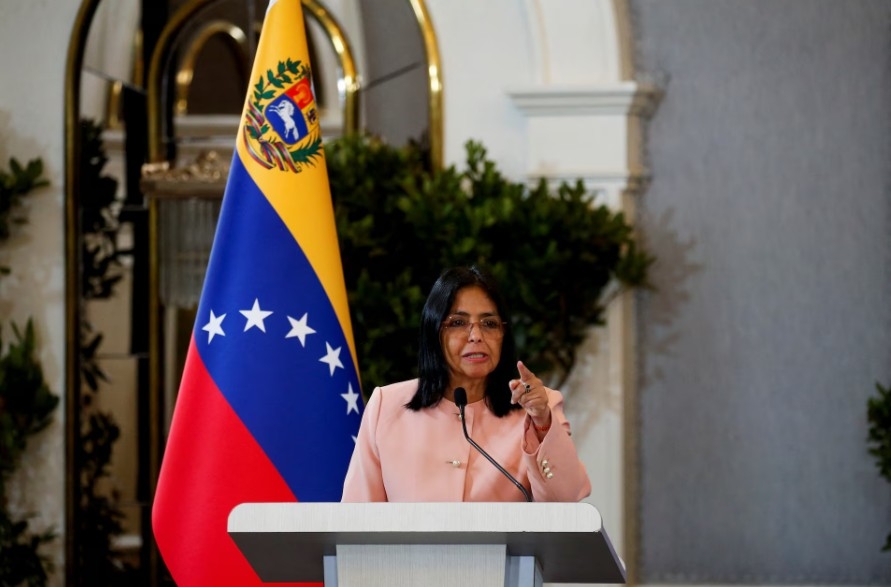 Tổng thống lâm thời Venezuela Delcy Rodríguez. Ảnh: Reuters