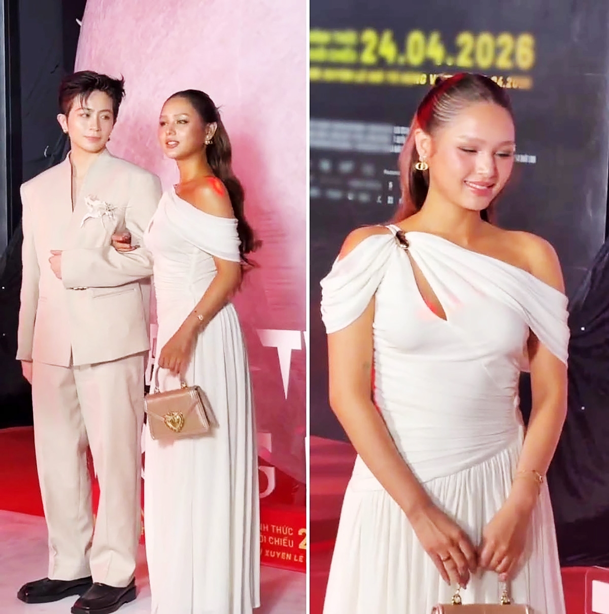 Khoe làn da nâu khác lạ trên thảm đỏ sự kiện, hot girl Xoài Non gây chú ý với những ý kiến khen - chê trái chiều.