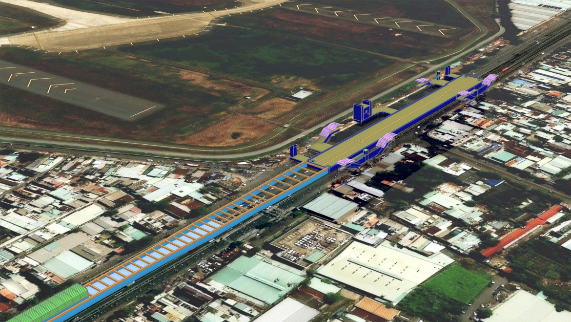 Sơ đồ nhà ga Phạm Văn Bạch (S10) của tuyến Metro số 2 (ảnh: MAUR)