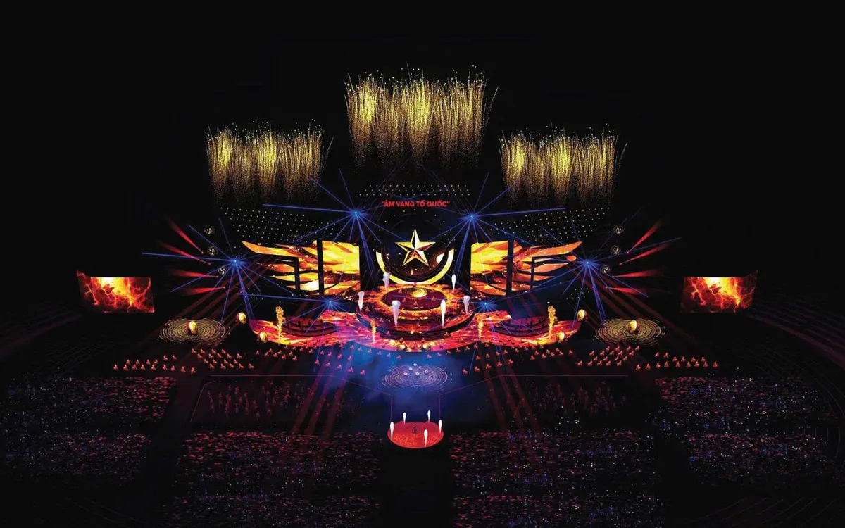 Phối cảnh sân khấu hoành tráng của chương trình