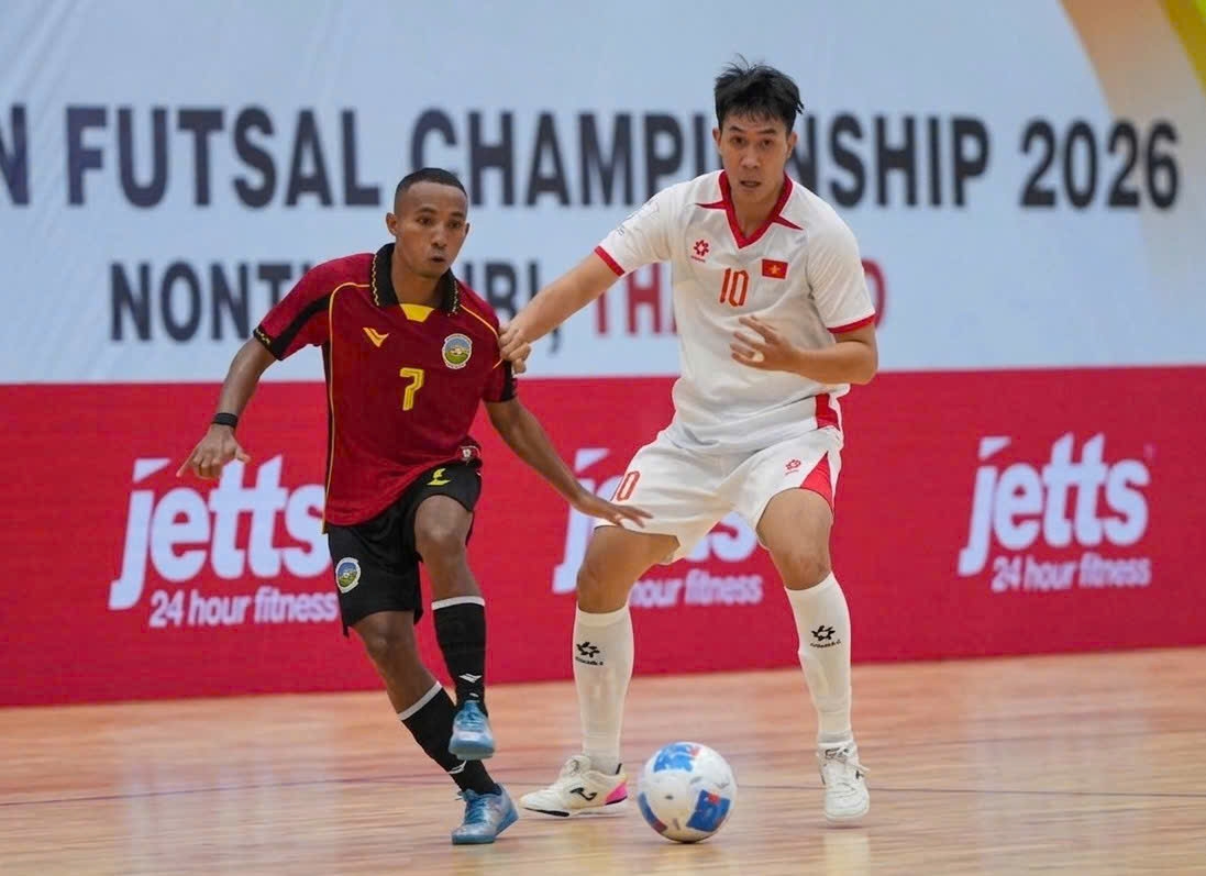 Đội tuyển futsal Việt Nam vào bán kết ở giải futsal Đông Nam Á 2026.