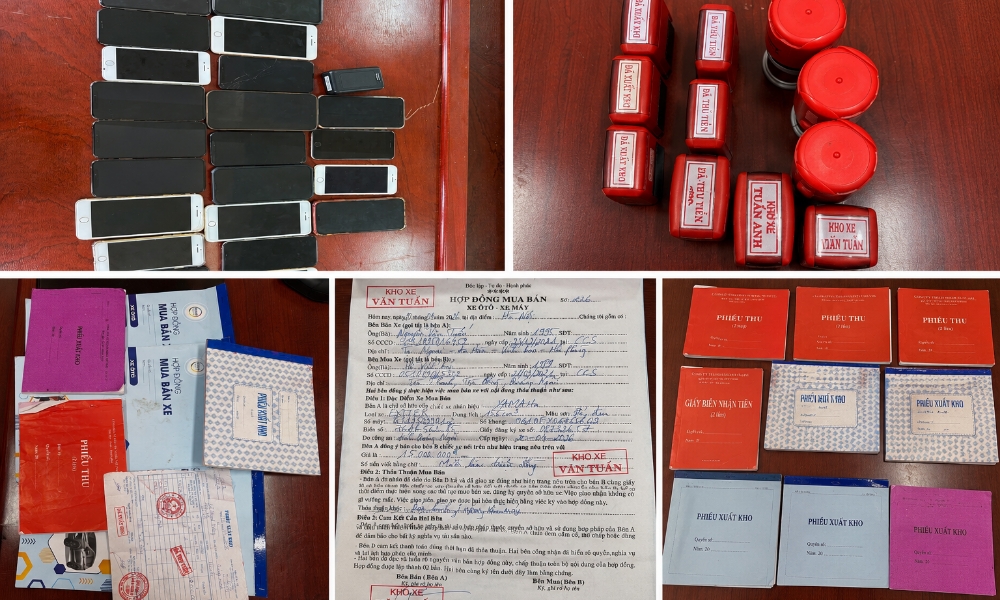 Một số tang vật của vụ án