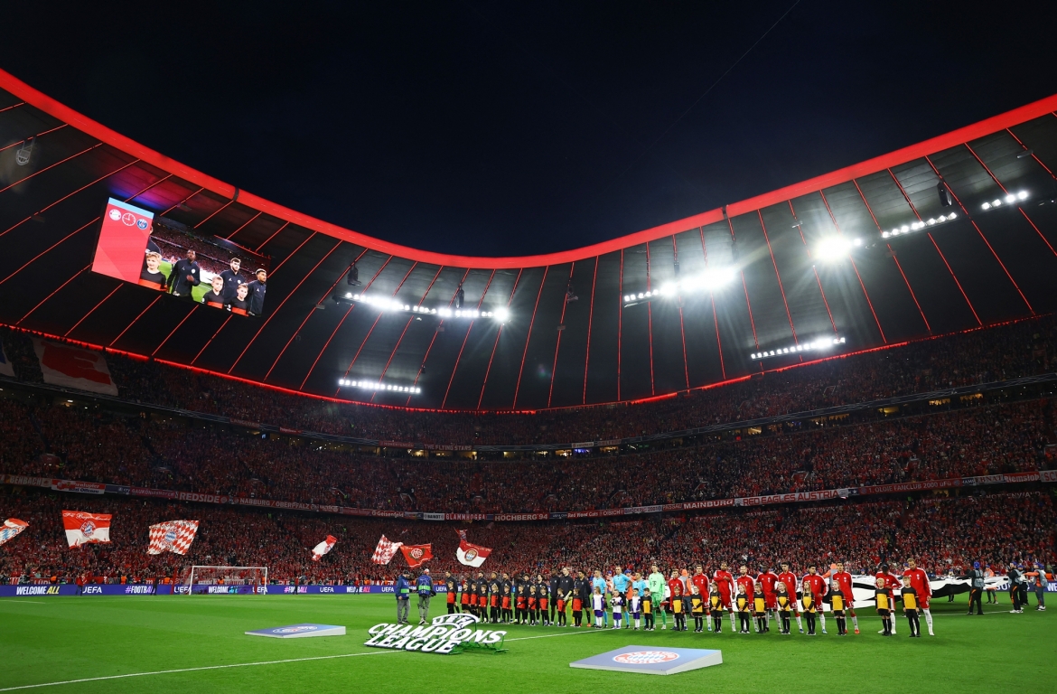 Quang cảnh sân Allianz Arenal. (Ảnh: Reuters)