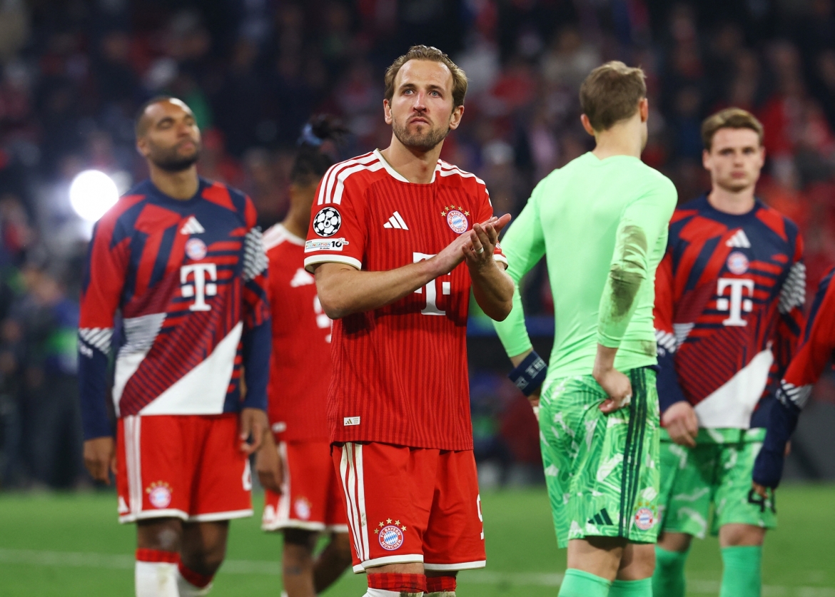 Harry Kane ghi bàn nhưng Bayern Munich vẫn phải ngậm ngùi nhìn đối thủ giành vé vào chung kết. (Ảnh: Reuters)