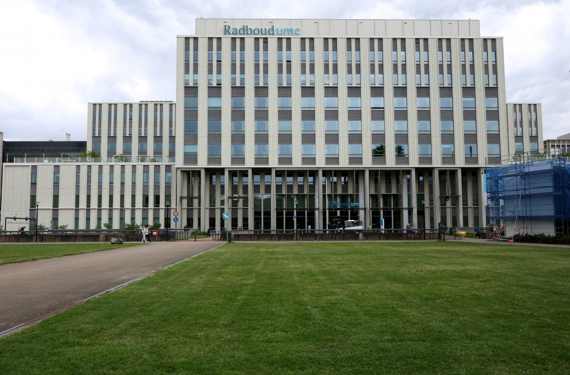 Bệnh viện Radboudumc, nơi tiếp nhận một hành khách từ tàu du lịch MV Hondius vào ngày 7/5. (Ảnh: Reuters)
