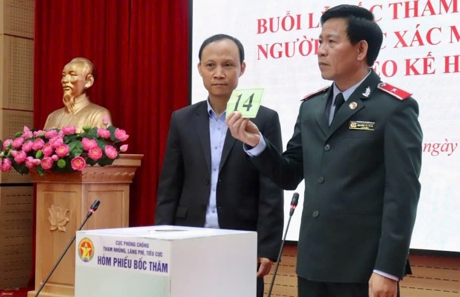 Thanh tra Chính phủ tổ chức buổi bốc thăm lựa chọn ngẫu nhiên người được xác minh tài sản, thu nhập theo kế hoạch năm 2025.
