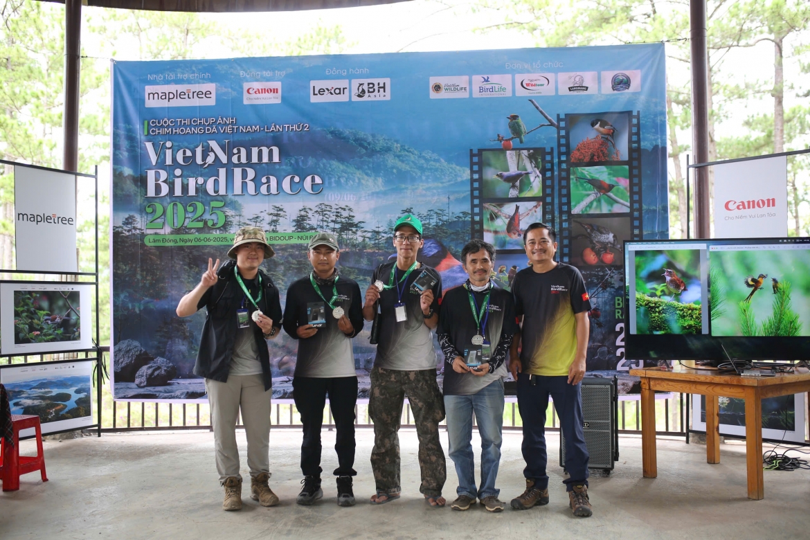 4 cá nhân đạt giải ảnh đẹp Vietnam BirdRace 2025