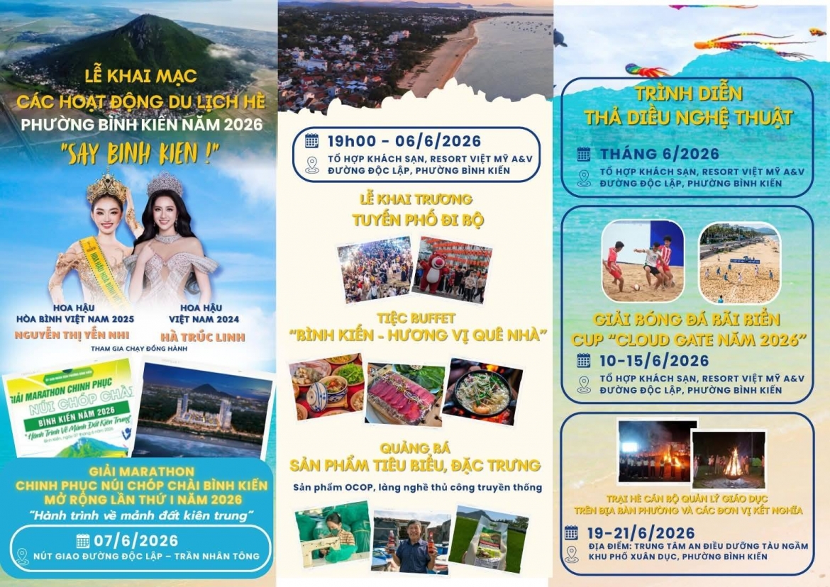 Nhiều hoạt động, sự kiện văn hóa, thể thao, du lịch hè 2026 được tổ chức tại Bình Kiến, tỉnh Đắk Lắk. Ảnh: UBND phường Bình Kiến