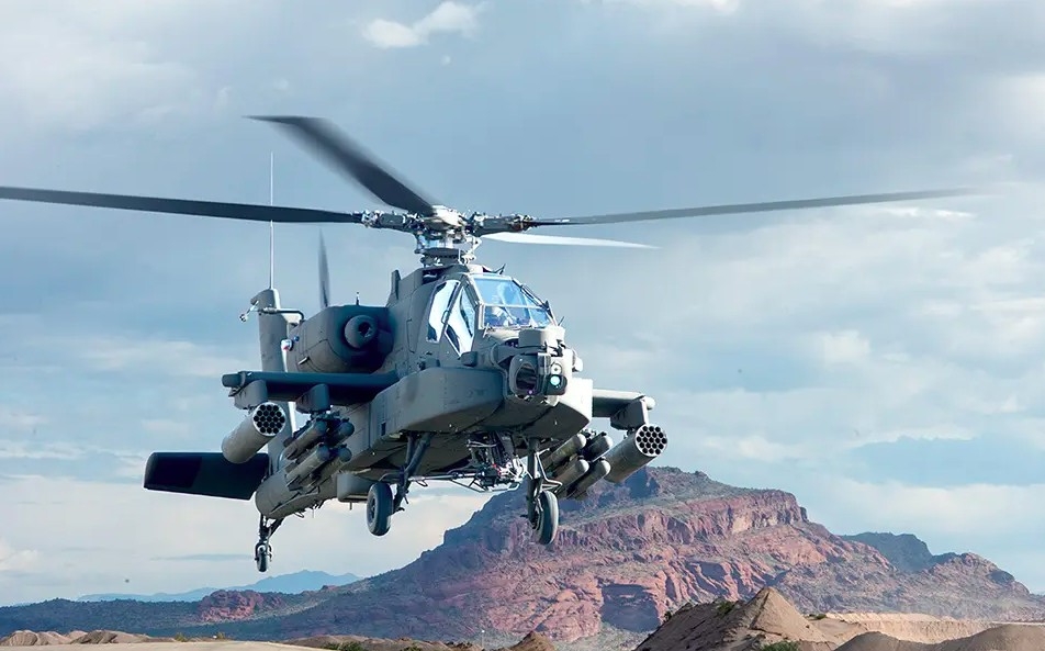Máy bay trực thăng tấn công AH-64E Apache của Mỹ. Ảnh: Boeing