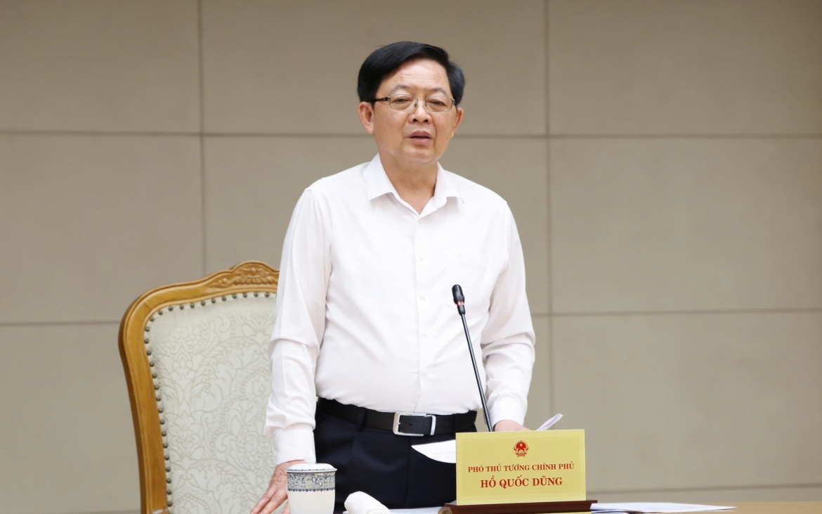 Phó Thủ tướng Chính phủ Hồ Quốc Dũng chủ trì cuộc họp về thực hiện Chỉ thị số 05 về việc khẩn trương tập trung nguồn lực đẩy nhanh tiến độ đo đạc lập bản đồ địa chính; đăng ký đất đai; lập hồ sơ địa chính và xây dựng cơ sở dữ liệu quốc gia về đất đai.
