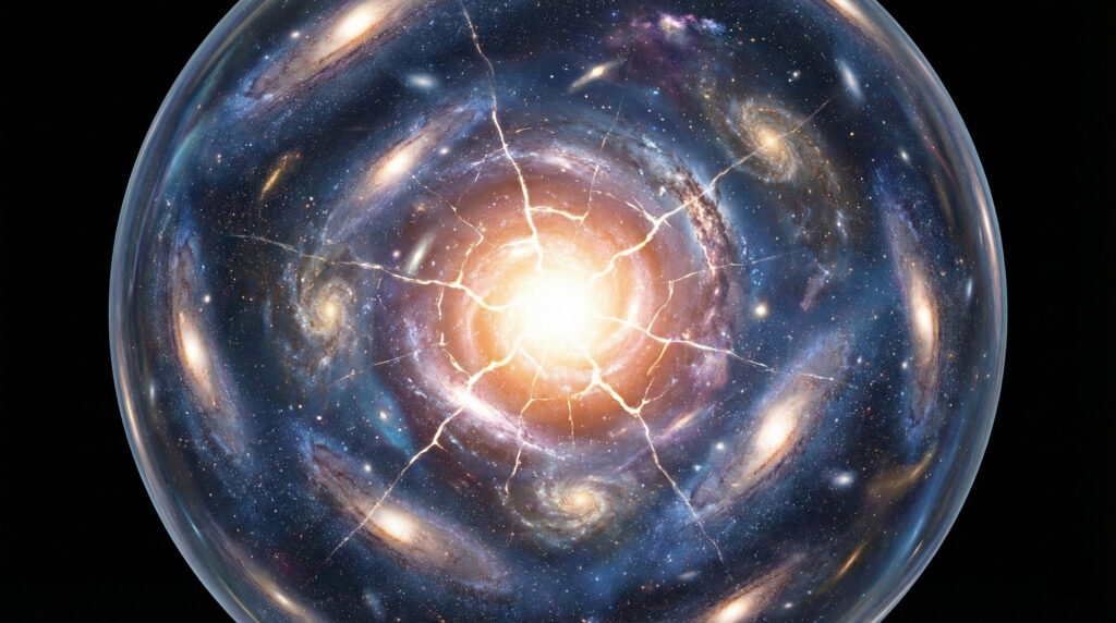 “Co sụp lớn” - Vũ trụ quay về điểm khởi đầu. Ảnh: ZME Science