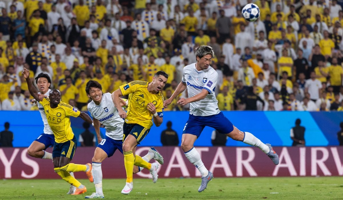 Cristiano Ronaldo và các ngôi sao của Al Nassr có màn trình diễn đáng quên. (Ảnh: AFC)