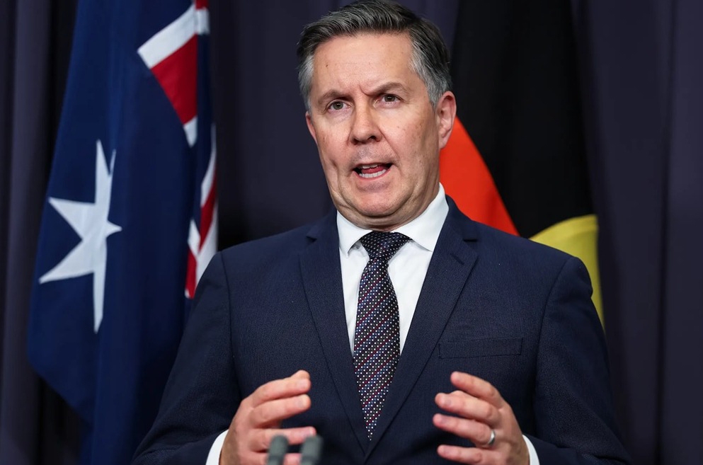Bộ trưởng Y tế Australia Mark Butler. Ảnh: Alex Ellinghausen