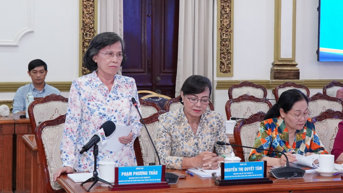 Bà Phạm Phương Thảo, nguyên Phó Bí thư Thành ủy TP.HCM