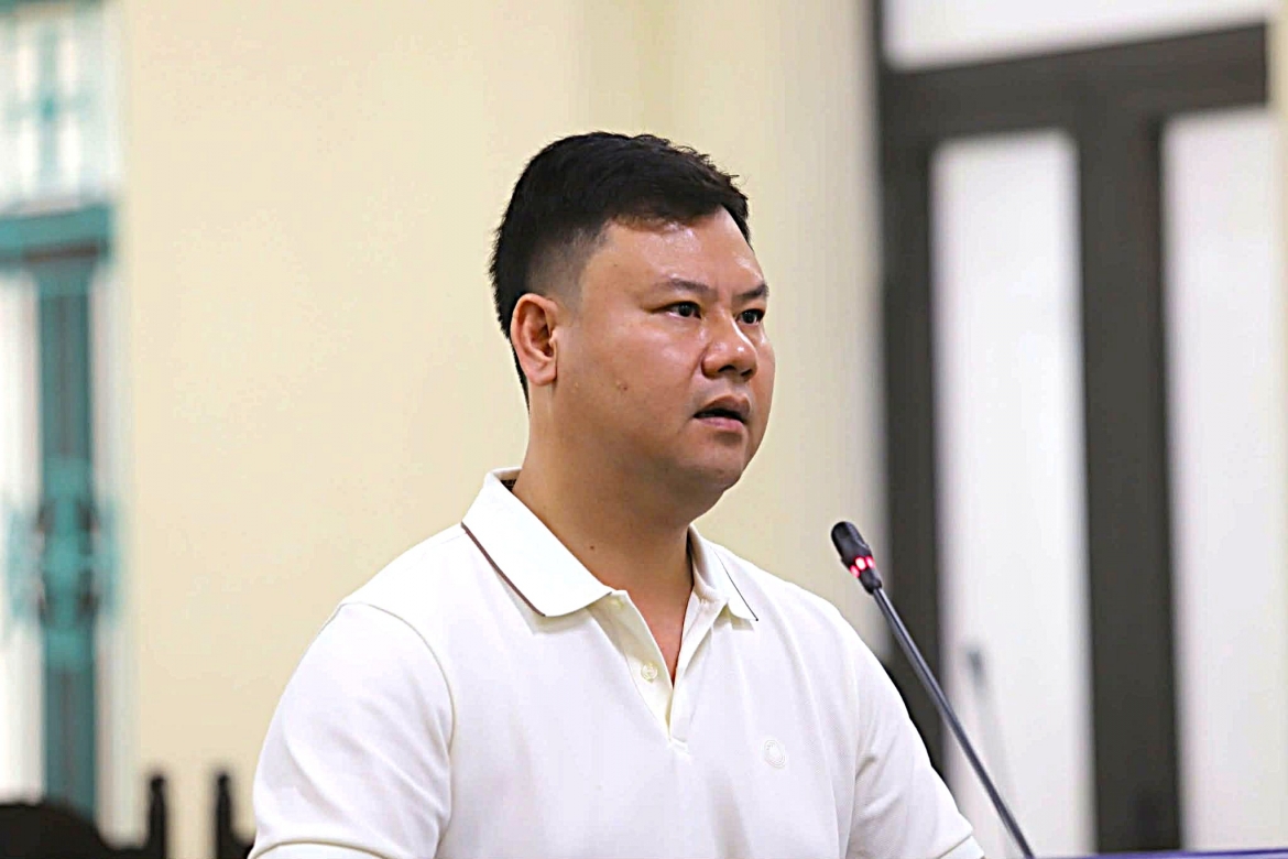 Nguyễn Viết Linh tại phiên tòa xét xử sơ thẩm.