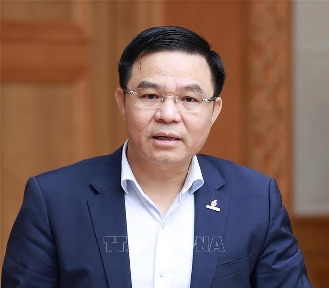 Bộ trưởng Bộ Công Thương Lê Mạnh Hùng làm Trưởng đoàn đàm phán Chính phủ. Ảnh: Dương Giang/TTXVN