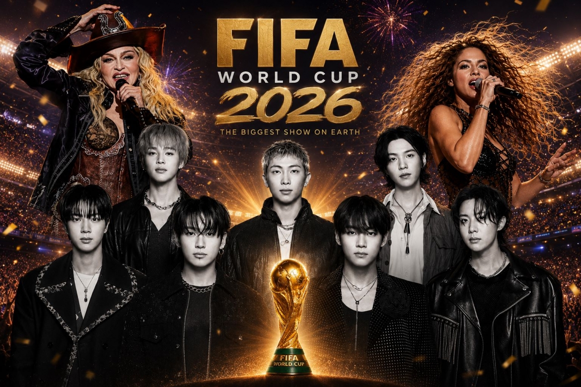 BTS được kỳ vọng góp mặt tại Halftime Show đầu tiên trong lịch sử World Cup 2026, đánh dấu sức ảnh hưởng ngày càng lớn của Kpop trên sân khấu toàn cầu.
