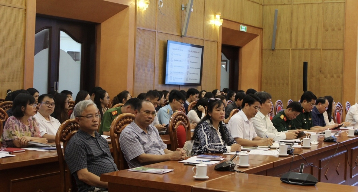 Các đại biểu dự hội nghị tại điểm cầu Hà Nội