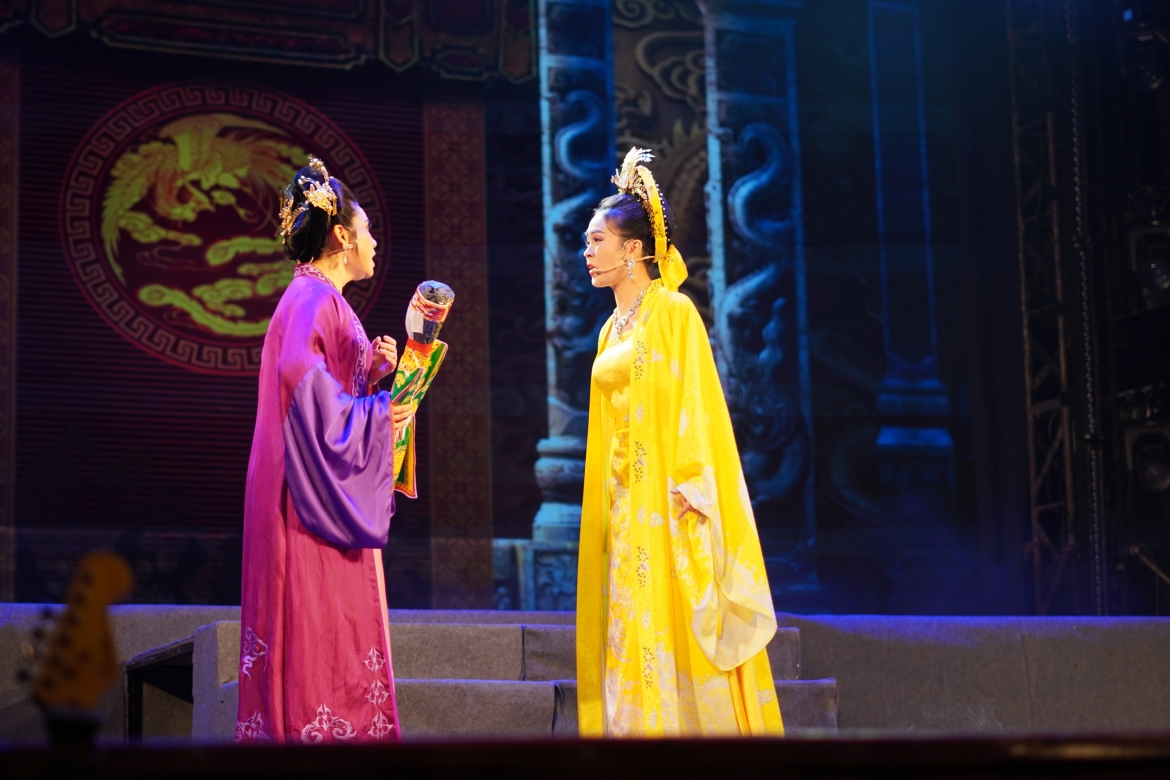 Trích đoạn dự thi Lý Chiêu Hoàng của diễn viên Minh Nguyệt (ảnh: Nhà hát cải lương Trần Hữu Trang)