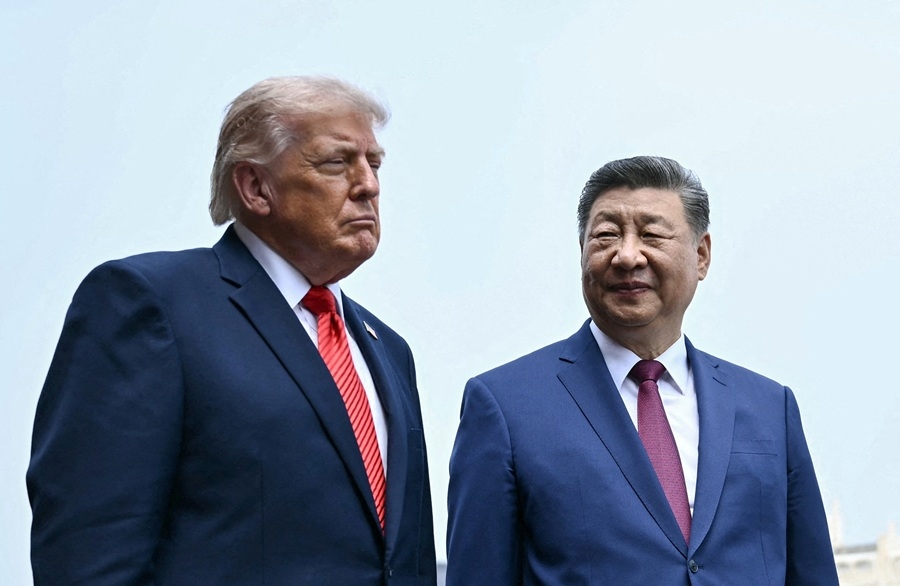 Tổng thống Mỹ Donald Trump và Chủ tịch Trung Quốc Tập Cận Bình. Ảnh: Reuters