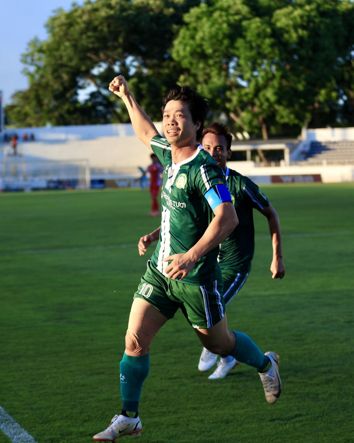 Công Phượng liên tiếp ghi 2 bàn trong 2 trận cho Đồng Nai. (Ảnh: Trường Tươi Đồng Nai FC)