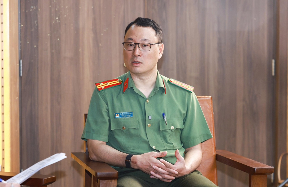 Thượng tá Triệu Mạnh Tùng, Phó Cục trưởng Cục An ninh mạng và phòng, chống tội phạm sử dụng công nghệ cao, Bộ Công an.
